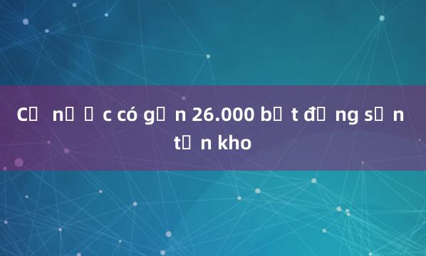 Cả nước có gần 26.000 bất động sản tồn kho